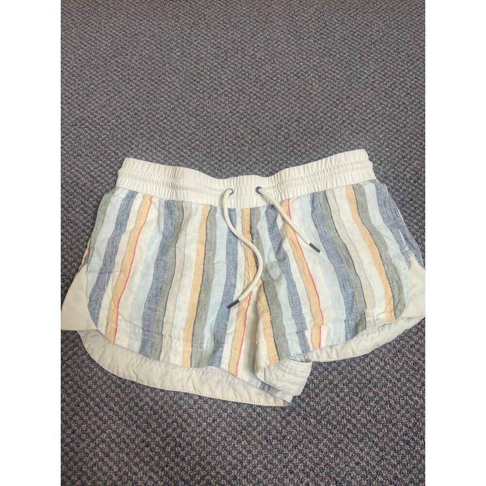 Athleta Striped Linen Short Size 8